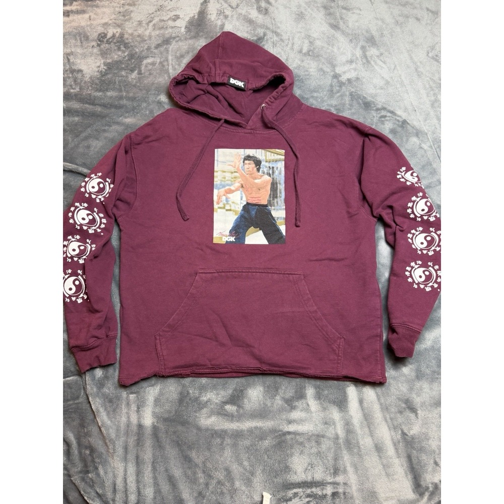 DGK Bruce Lee Hoodie Mens Large  Be Water My Friend Pullover Sweatshirt Skater